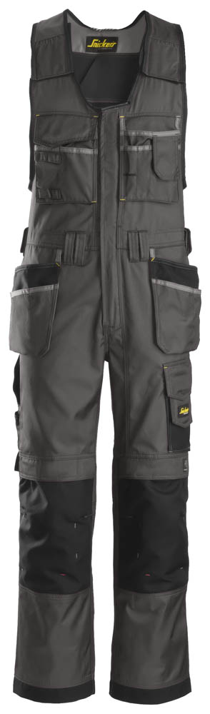 Snickers 0212 DuraTwill Kombi-Arbeitshose mit Holstertaschen grau/schwarz
