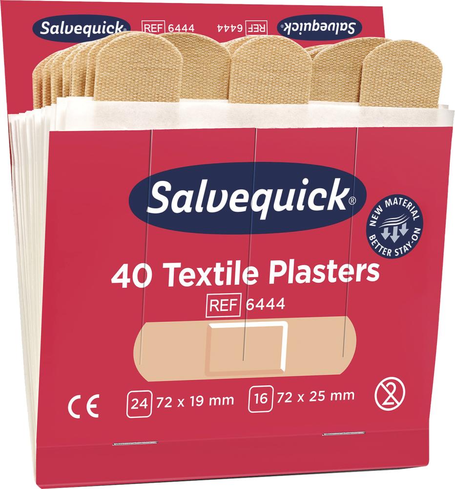 Cederroth Salvequick Nachfüllpack Textilpflaster 6x40 Stk.