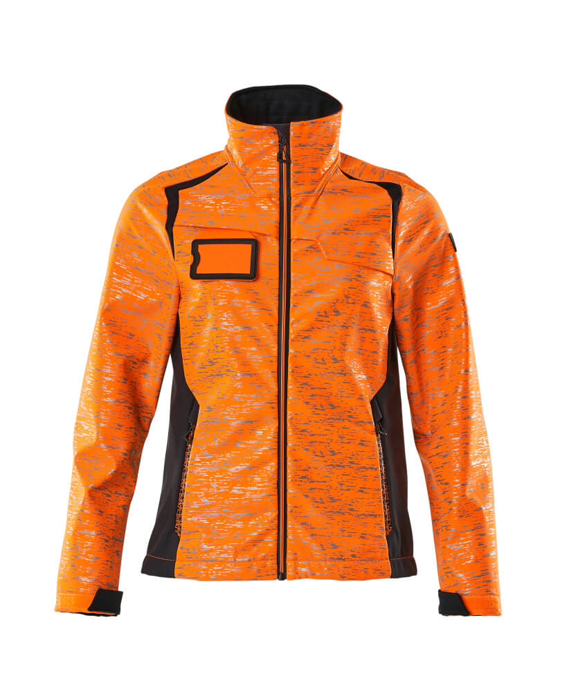 MASCOT ACCELERATE SAFE Softshell Jacke hi-vis orange/schwarzblau 3XL