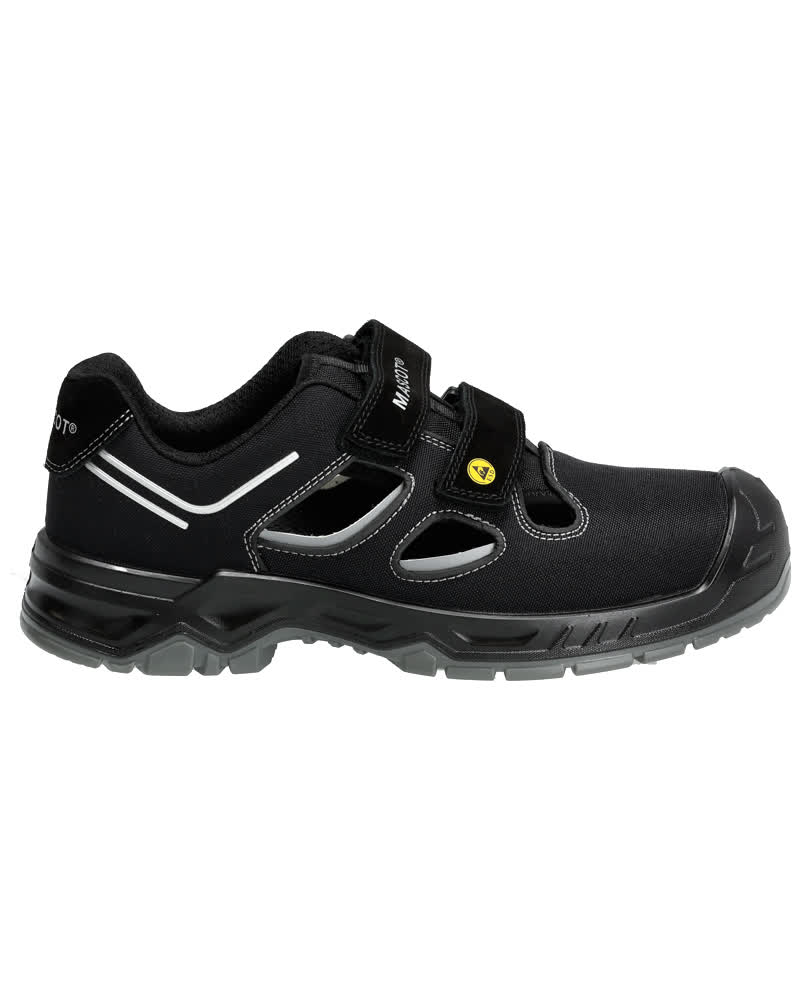 MASCOT FOOTWEAR FLEX Sicherheitssandale schwarz/silber 35