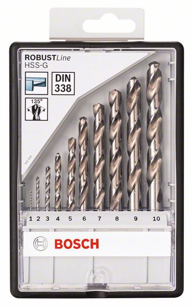 Bosch Metallbohrer-Set RobustLine (10 Stk.)