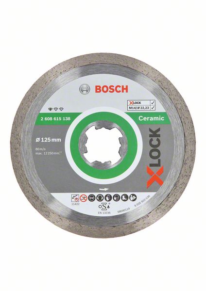 Bosch Diamanttrennscheibe X-LOCK Standard Ceramic 125mm