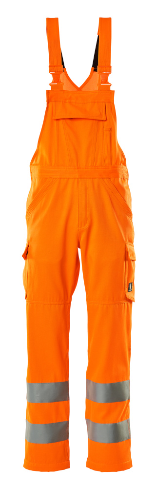 MASCOT SAFE LIGHT Latzhose hi-vis orange 50 kurz