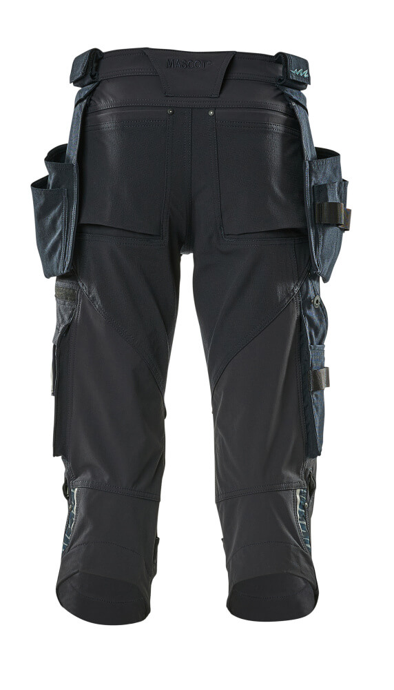 MASCOT ADVANCED Dreiviertel-Hose mit Hängetaschen schwarzblau 42