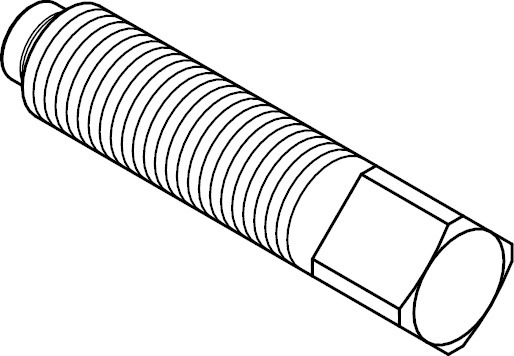 DIN479 Stahl 8.8 M 12x50 Vierkantschraube mit Kernansatz