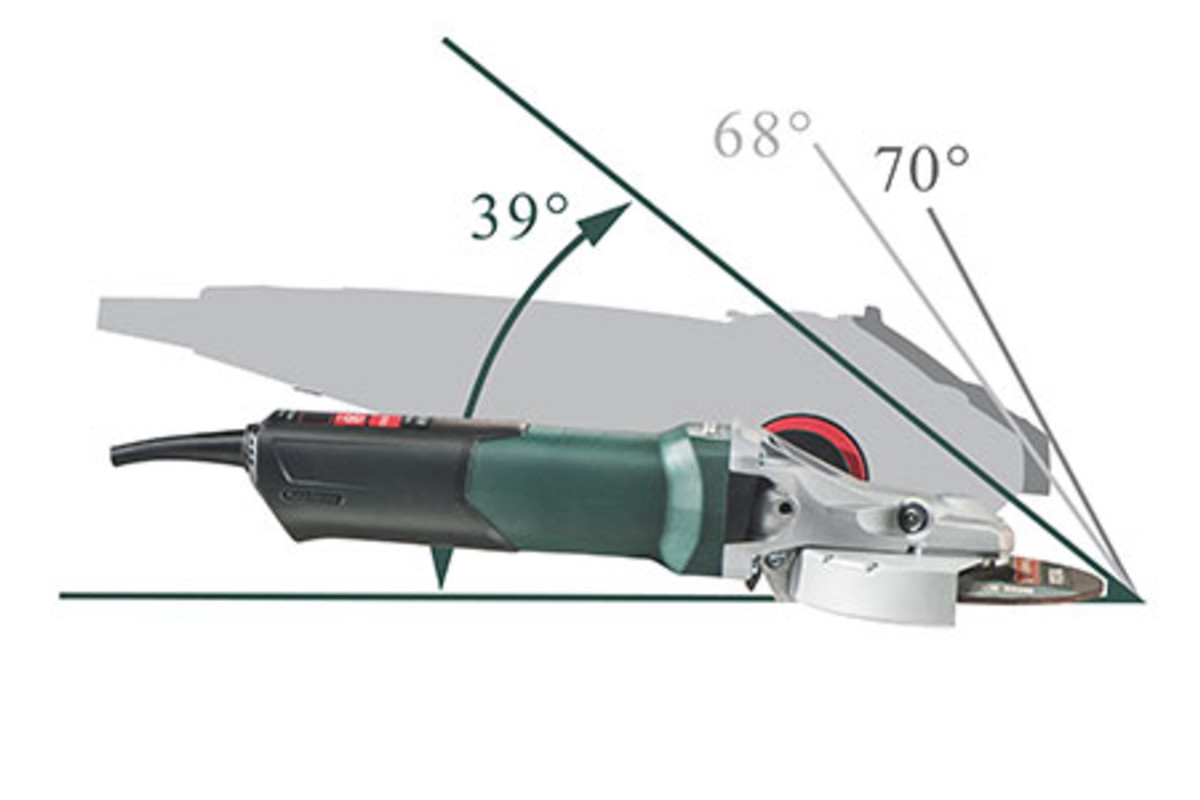 Metabo Flachkopf-Winkelschleifer WEF 9-125