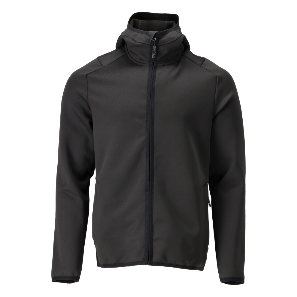 MASCOT CUSTOMIZED Fleecepullover mit Kapuze schwarz 4XL