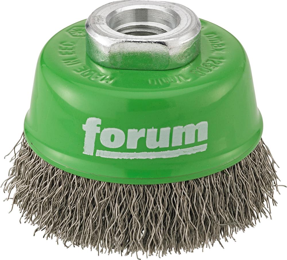 Forum Topfbürste rostfrei M14 60 x 0,3 mm gewellt