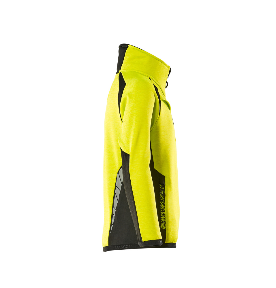 MASCOT ACCELERATE SAFE Fleecepullover für Kinder hi-vis gelb/schwarz 128