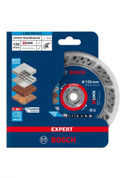 Bosch Diamanttrennscheibe X-Lock Multi Material 125x22,23x2,4x12mm