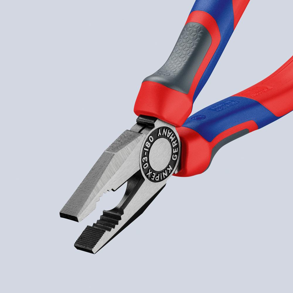 Knipex Kombinationszange poliert mit Mehrkomponenten-Griffen 160mm