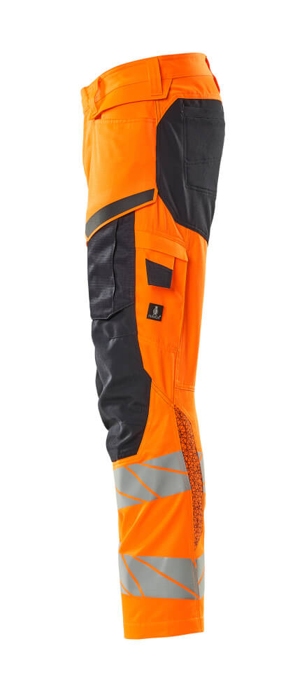 MASCOT ACCELERATE SAFE Hose mit Knietaschen hi-vis orange/schwarzblau 58 lang