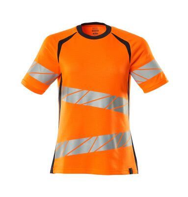 MASCOT ACCELERATE SAFE Damen T-Shirt hi-vis orange/schwarzblau