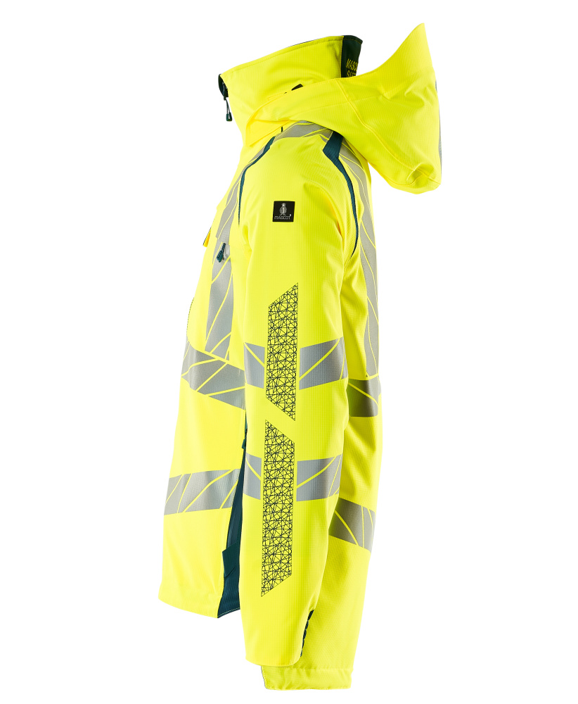 MASCOT ACCELERATE SAFE Hard Shell Jacke hi-vis gelb/dunkelpetroleum L