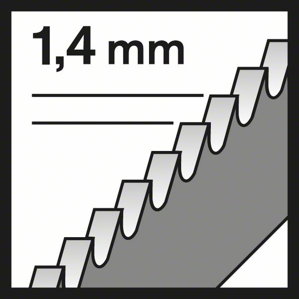 Bosch Stichsägeblatt T118 EFsStainlessSteel L83mm (5 Stk.)
