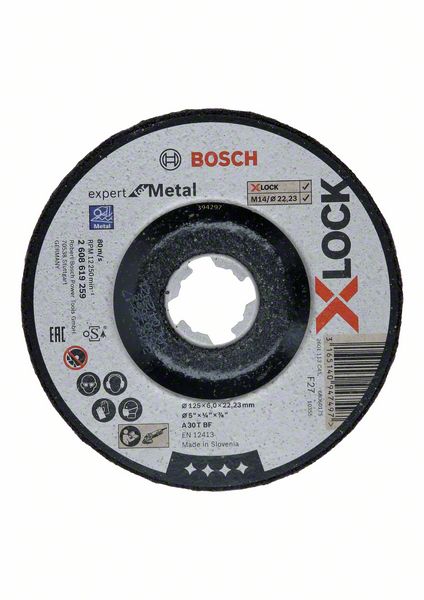 Bosch Schruppscheibe X-LOCK Expert Metal gekröpft 125mm