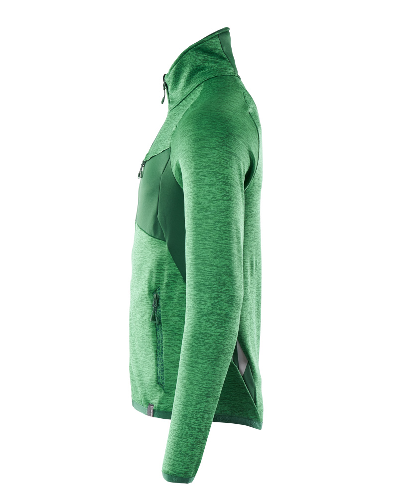 MASCOT ACCELERATE Fleecepullover mit Reißverschluss grasgrün/grün XXL