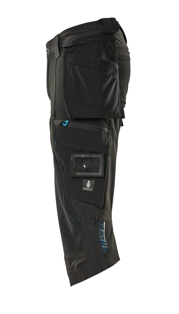 MASCOT ADVANCED Dreiviertel-Hose mit Hängetaschen schwarz 68