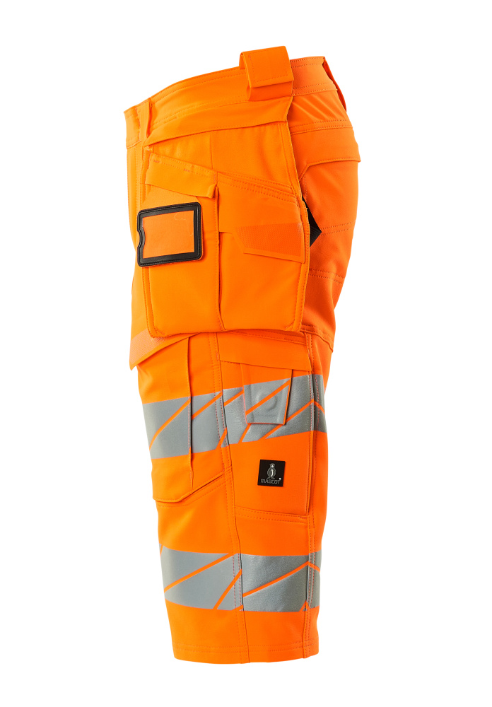 MASCOT ACCELERATE SAFE Shorts, lang mit Hängetaschen hi-vis orange 68