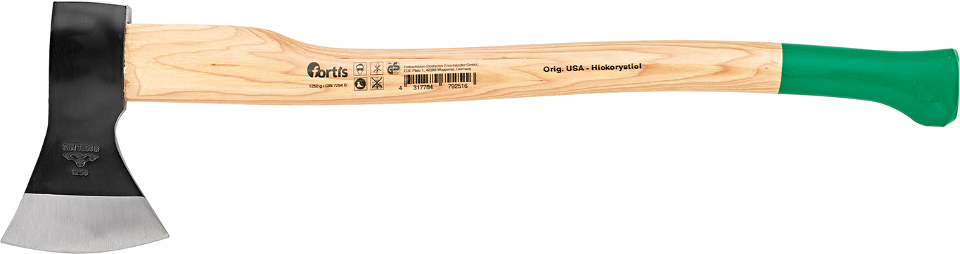 FORTIS Holzaxt 1400g Hickory