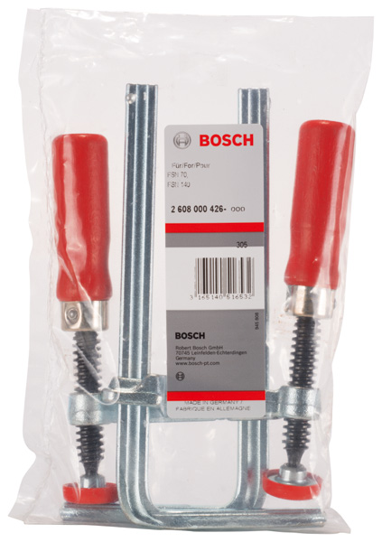 Bosch Schraubzwingenpaar für Handkreissägen, zu FSN 70, FSN 140