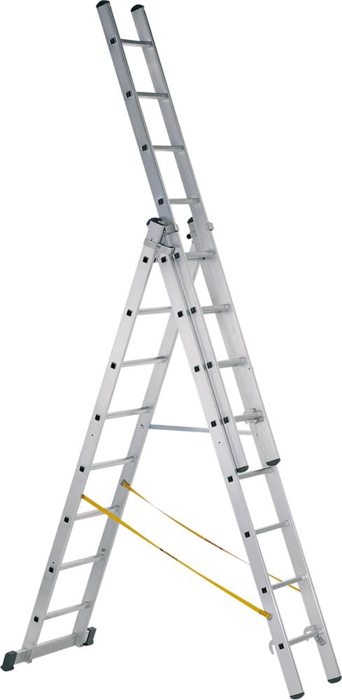 Zarges Mehrzweckleiter Skymaster X 3 x 8 Sprossen Leiterlänge max 5,80 m Arbeitshöhe 6,55 m