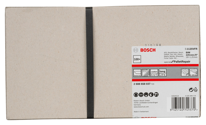 Bosch Säbelsägeblatt S 1125 VFR, 100er-Pack