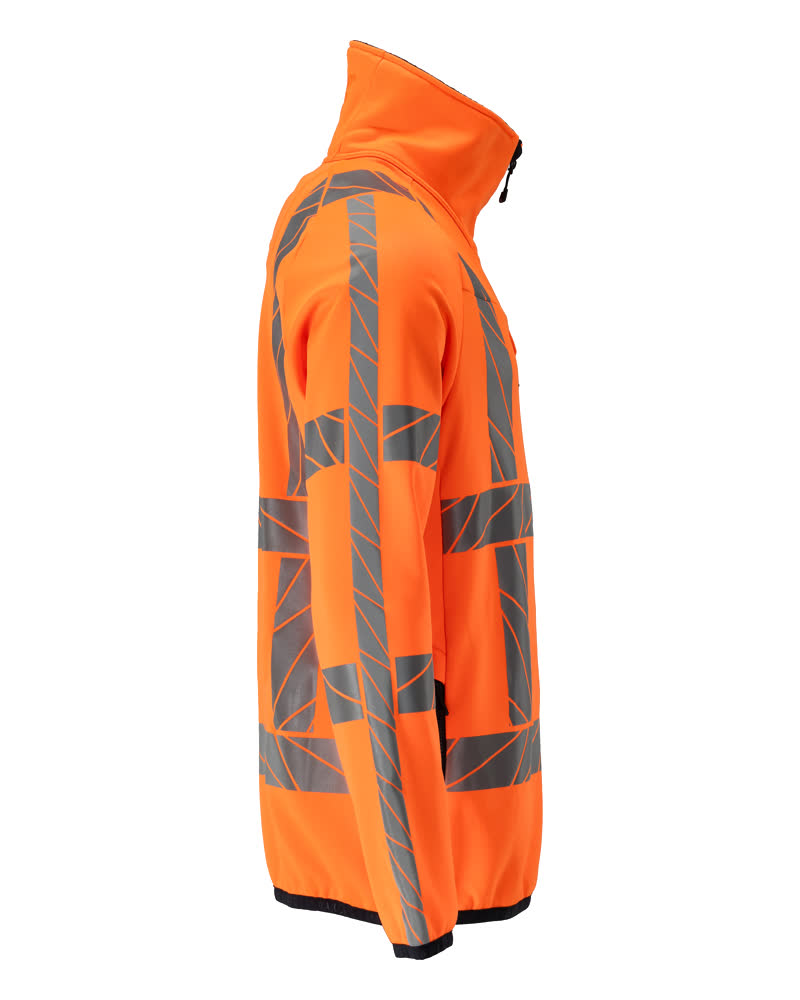 MASCOT ACCELERATE SAFE Fleecepullover mit Reißverschluss hi-vis orange XS