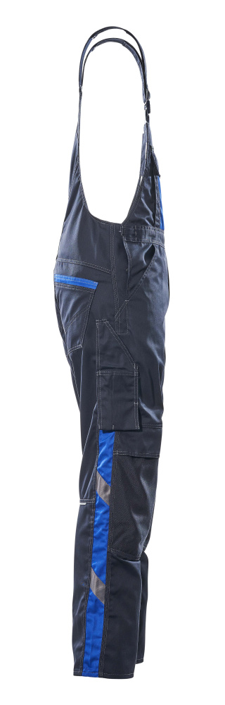 MASCOT Augsburg UNIQUE Latzhose mit Knietaschen schwarzblau/kornblau 58 lang