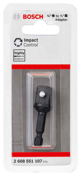 Bosch PRO Socket Adapter mit Stiftverbindung, 1/2", 50 mm