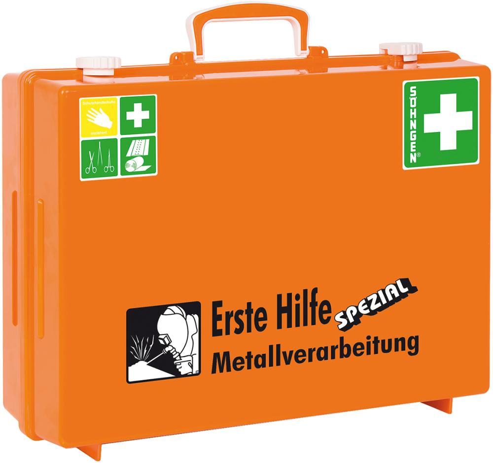 Söhngen Erste-Hilfe-Koffer Spezial MT-CD Metallverarbeitung orange
