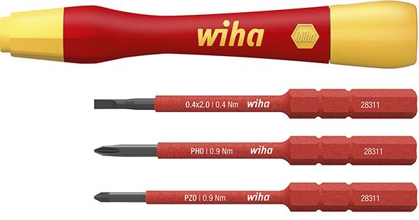Wiha Feinschraubendreher-Satz VDE 4-teilig slimVario