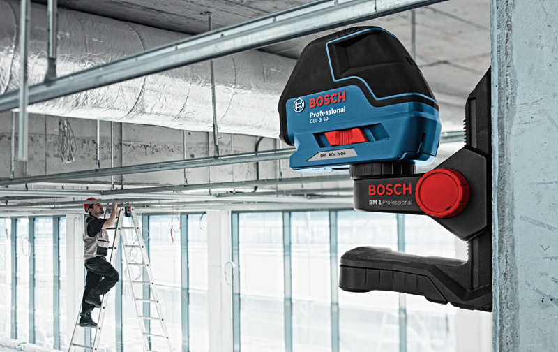 Bosch Linienlaser GLL 3-50, mit Universalhalterung BM 1, L-BOXX
