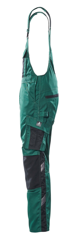 MASCOT Augsburg UNIQUE Latzhose mit Knietaschen grün/schwarz 46 lang
