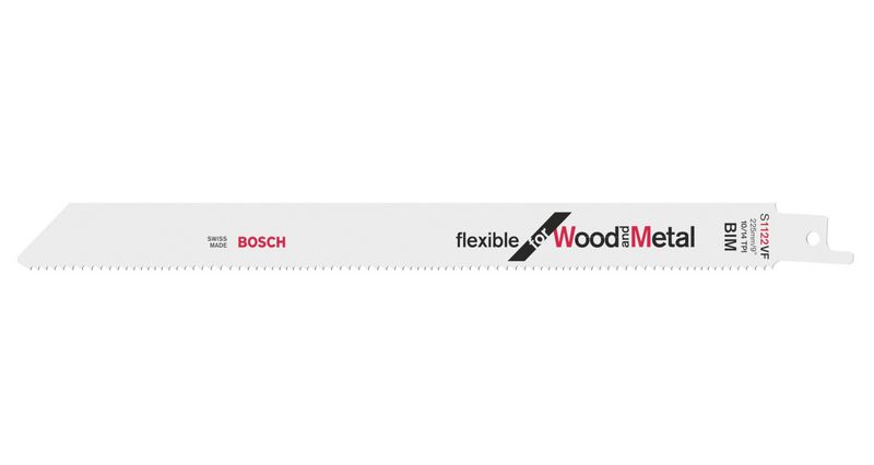 Bosch Säbelsägeblatt S1122 VF Metall+Holz 225mm (25 Stk.)
