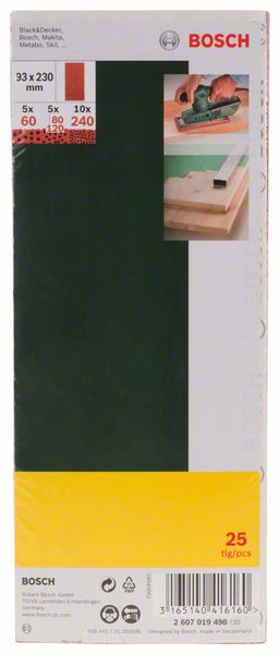 Bosch Schwingschleifpapier-Set (25 Stk.)
