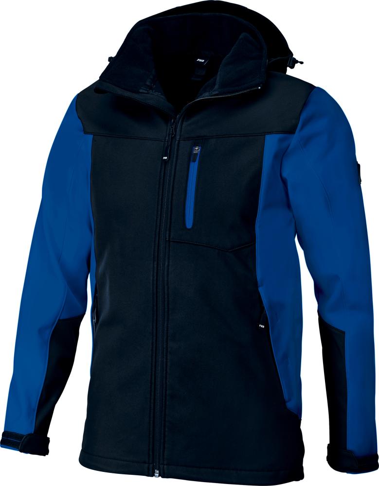 FHB Softshelljacke JANNIK, royalblau-schwarz, Gr.XL