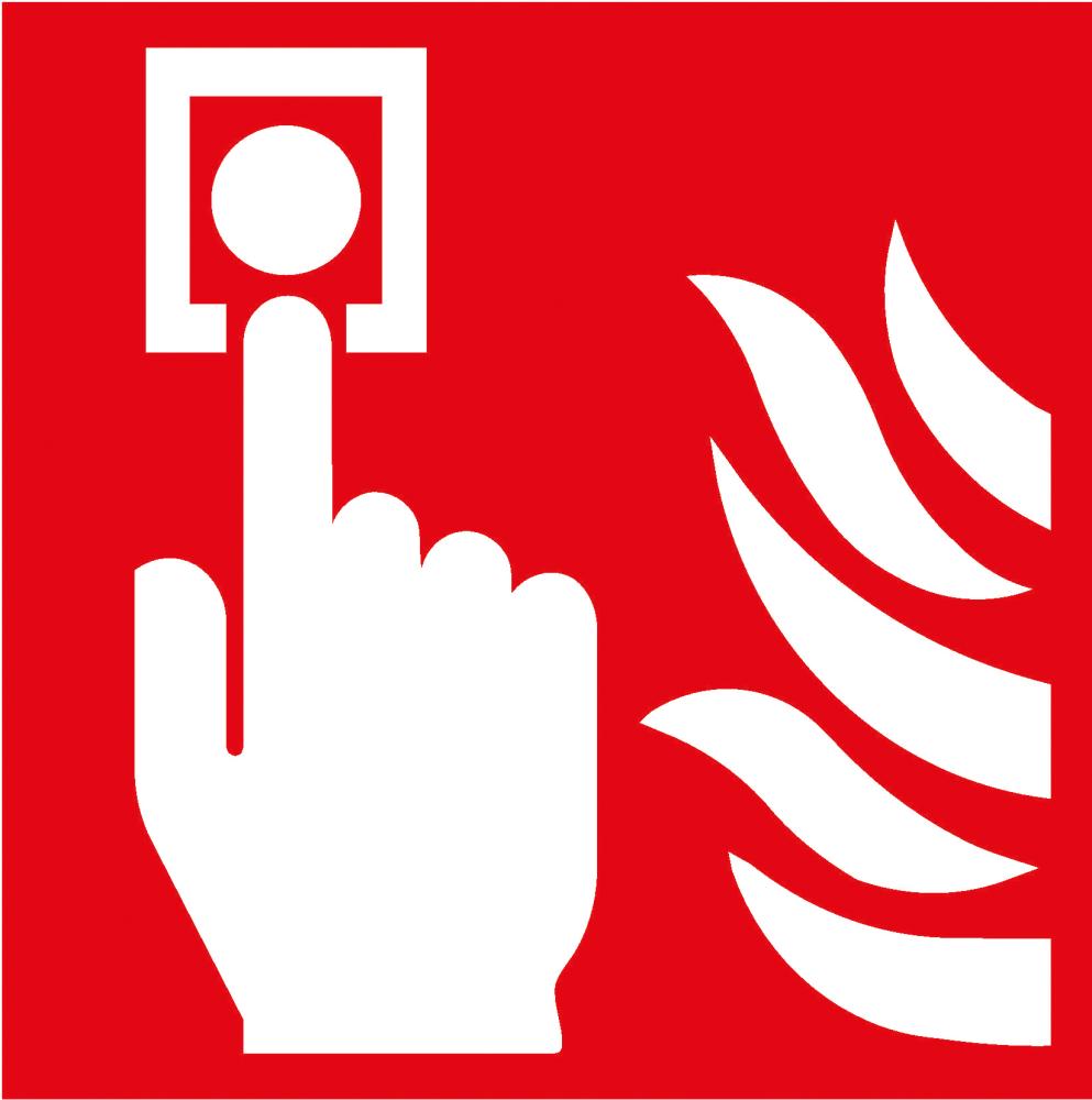 Brandschutzschild „Brandmelder” (manuell)