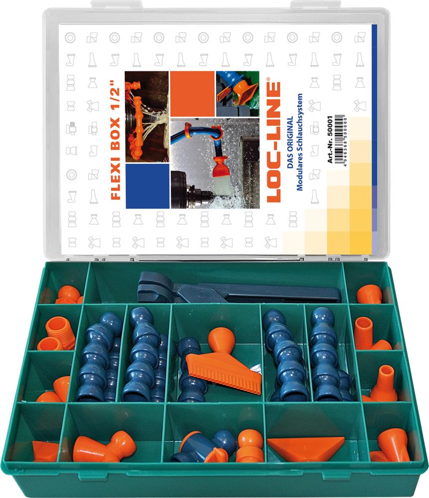 Loc-Line Kühlmittelschlauch-Satz Flexi-Box 27-teilig 1/2"