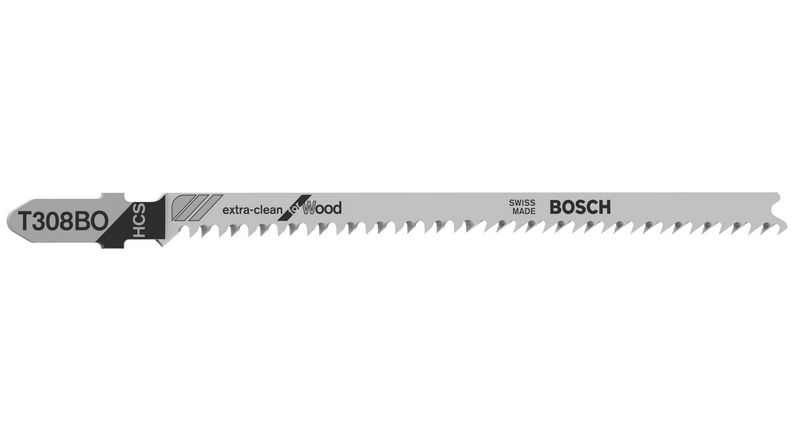 Bosch Stichsägeblatt T308 BO CleanWood L117mm (5 Stk.)