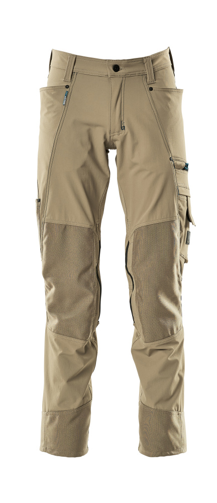 MASCOT ADVANCED Hose mit Knietaschen hellkhaki 54