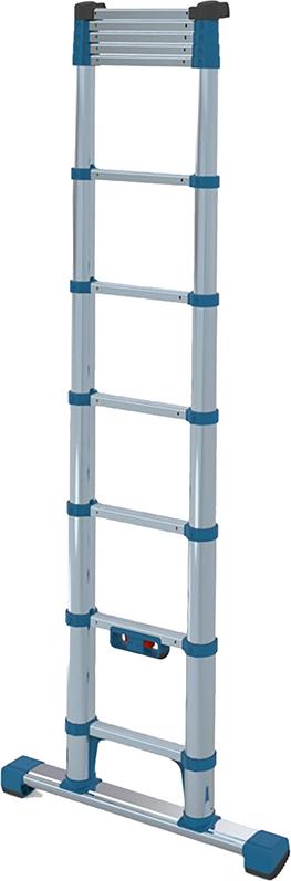 Zarges Teleskop-Anlegeleiter Compactstep L 11 SprossenLeiterlänge max 3,23 m Arbeitshöhe 4,00 m
