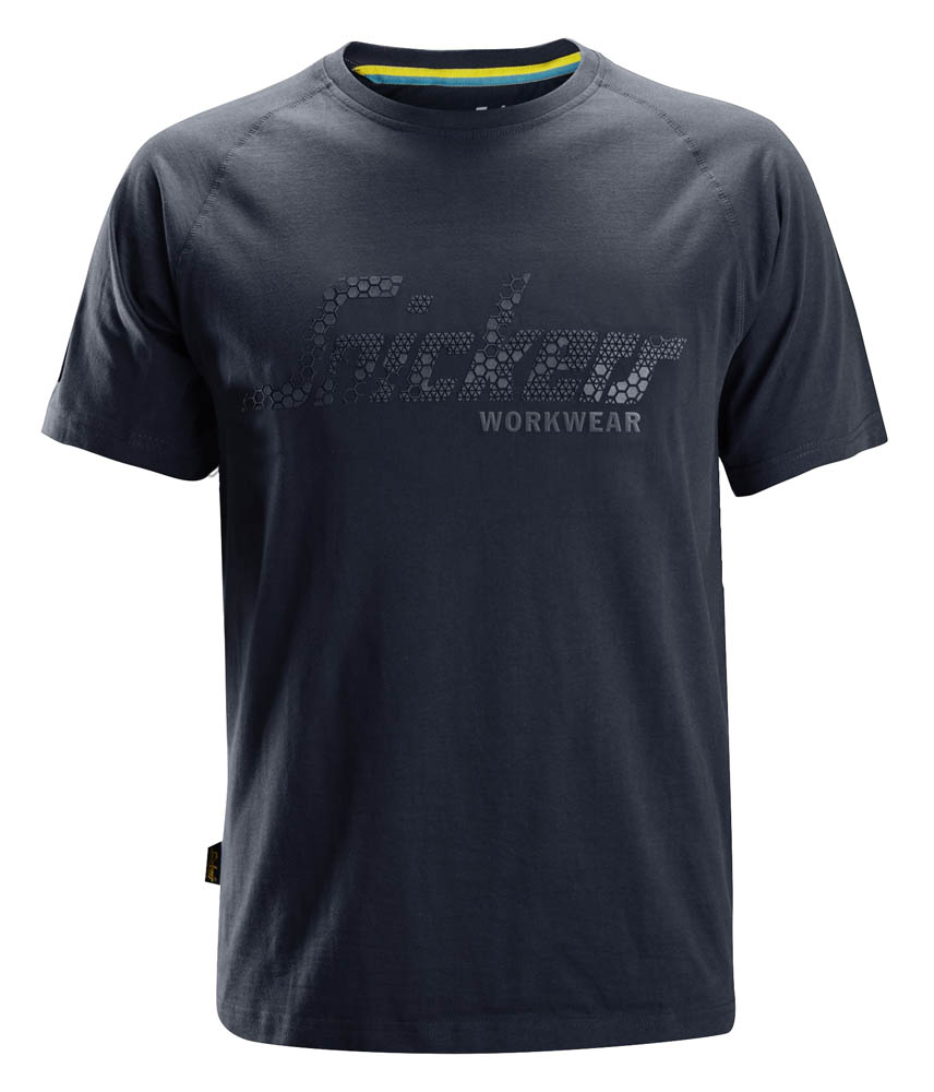 Snickers 2580 SWW Logo T-Shirt blau