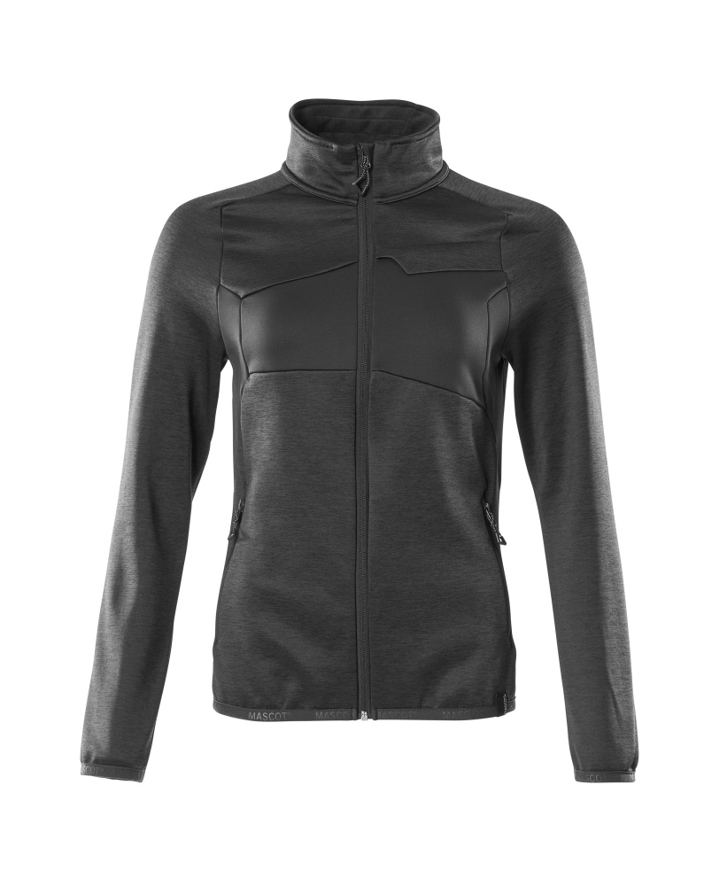 MASCOT ACCELERATE Fleecepullover mit Reißverschluss schwarz 4XL