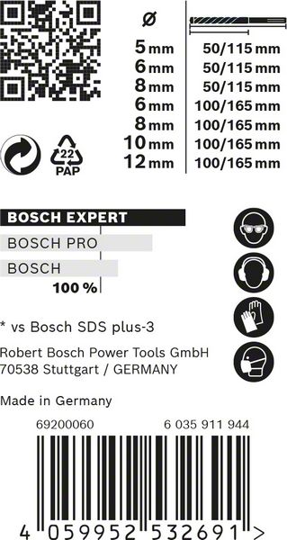 Bosch EXPERT Hammerbohrer SDS plus-7X (7 Stk.)