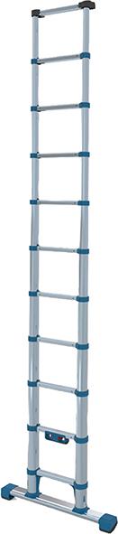 Zarges Teleskop-Anlegeleiter Compactstep L 11 SprossenLeiterlänge max 3,23 m Arbeitshöhe 4,00 m