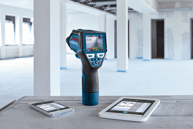 Bosch Thermodetektor GIS 1000 C, mit 2 x 1,5 Ah Li-Ion Akku, L-BOXX
