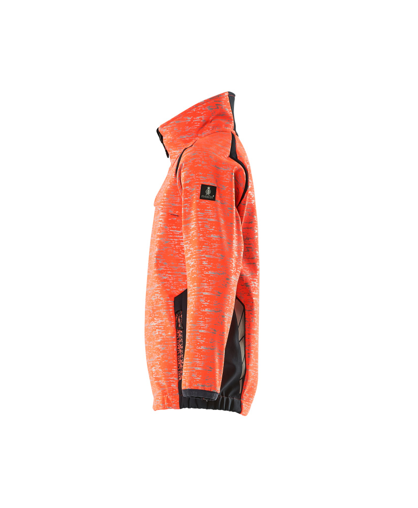 MASCOT ACCELERATE SAFE Softshell Jacke für Kinder hi-vis rot/schwarzblau 104