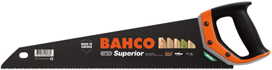 BAHCO Ergo Superior Fuchsschwanz für mittelgrobe Holzmaterialien 2600-19-XT-HP (475,0 mm)