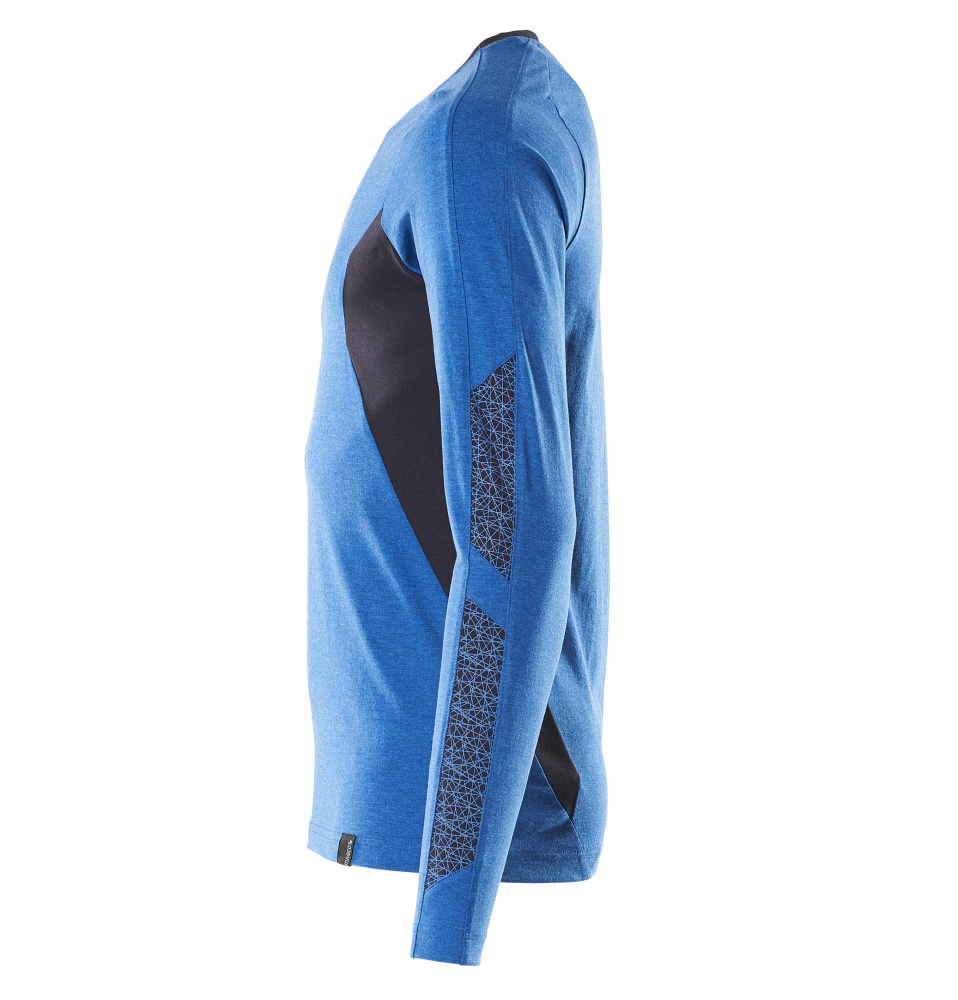 MASCOT ACCELERATE T-Shirt, Langarm azurblau/schwarzblau XXL